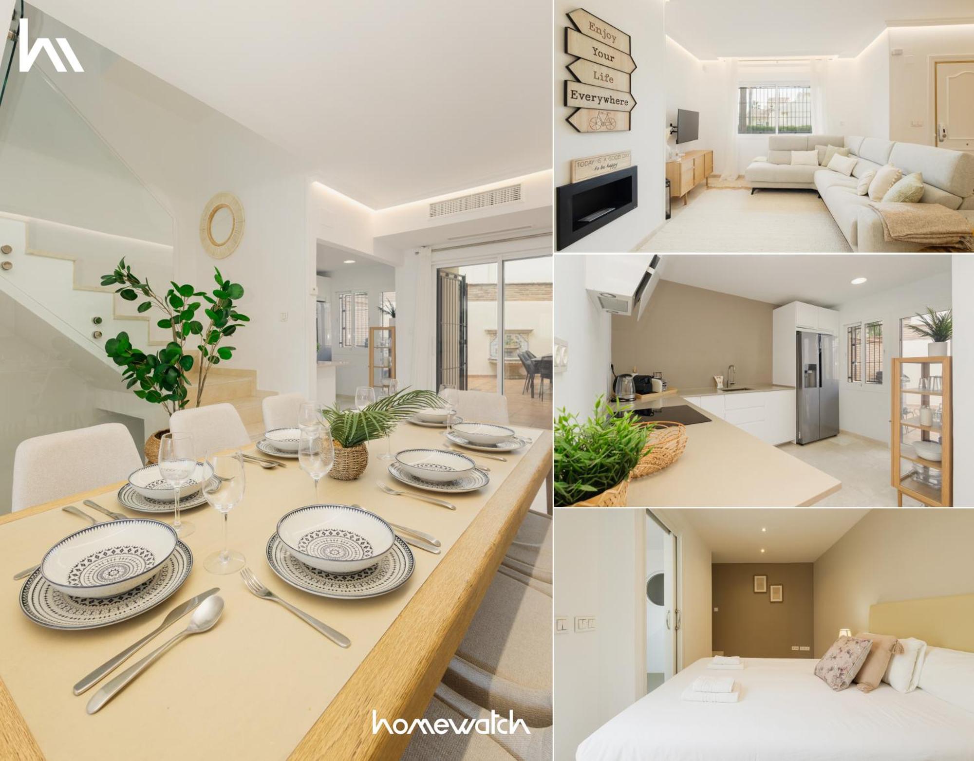 3-story Townhouse For 7, Newly Renovated, Terrace, Bbq, And Access In Arenal, Сasa de vacaciones Marbella
